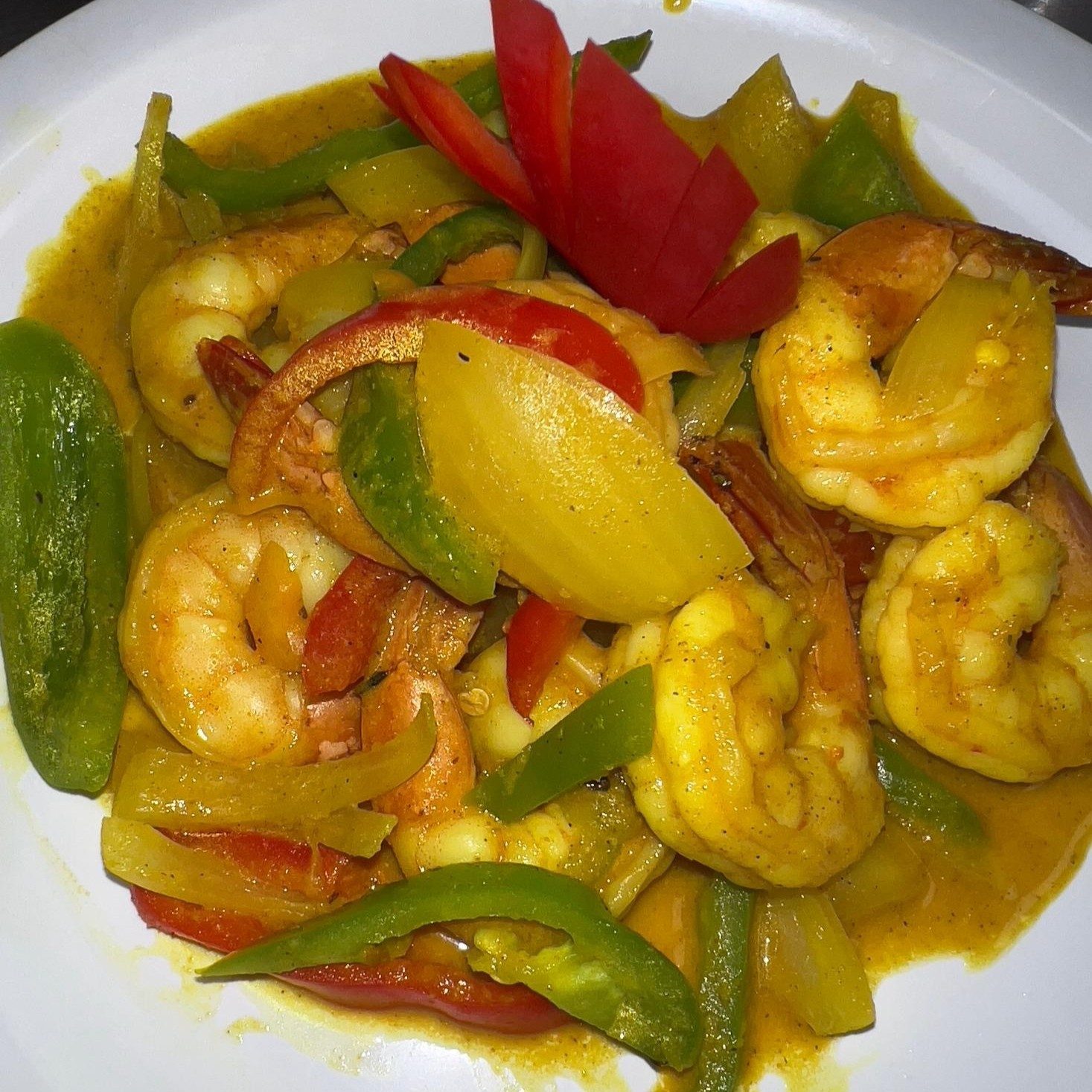 Curried Shrimp*.