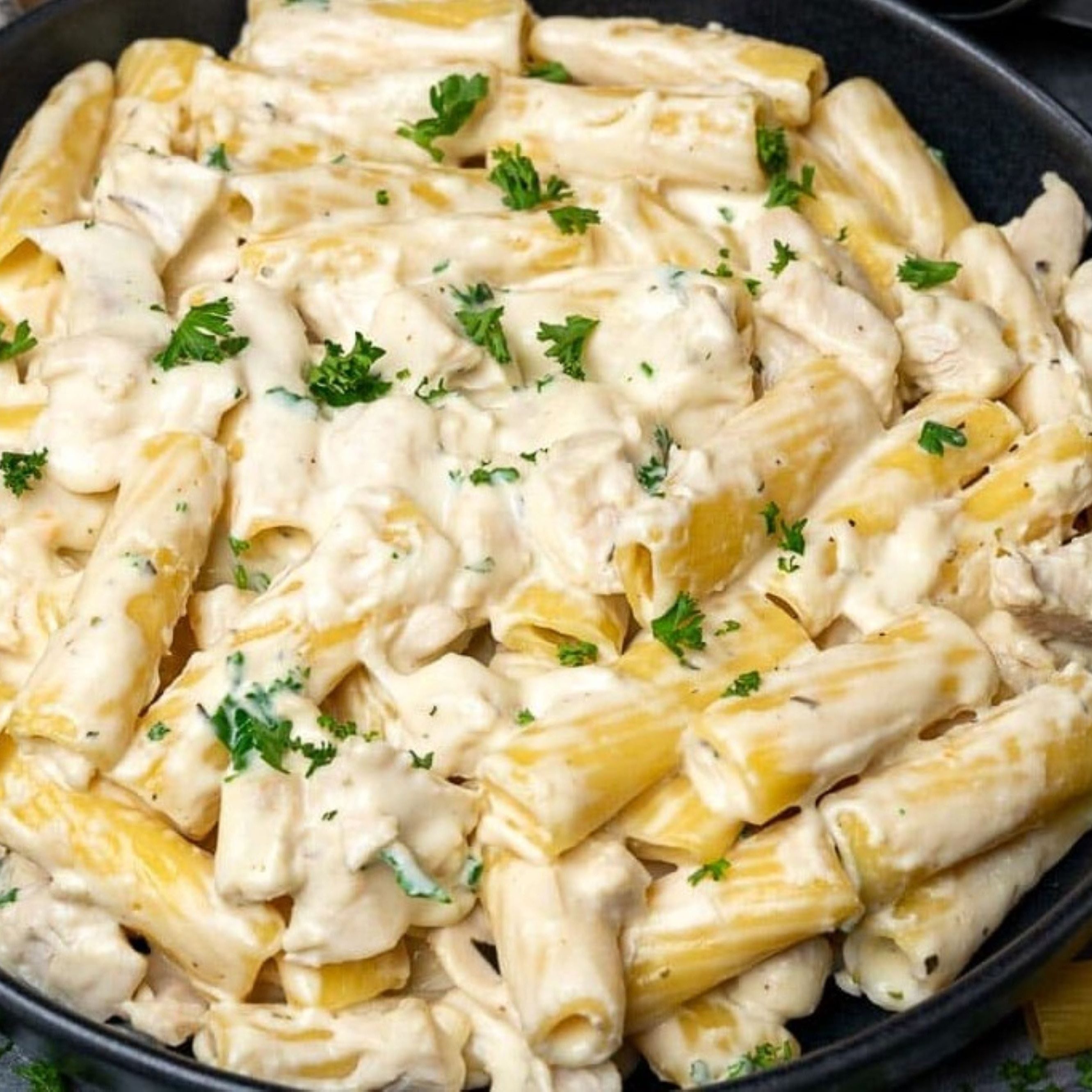 Jerk Chicken Alfredo.